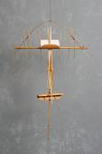 Moisès Villèlia, "Sense títol", 1985-86 bambú, cordill, acrílic 92 x 63 x 63 cm