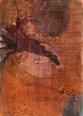 Magda Bolumar, "Untitled", 1972  acrylic, ink and shellac on cardboard 35 x 25 cm