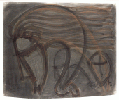 Martín Chirino, "Carnet (Reina del Viento)", 1999 carboncillo y técnica mixta sobre papel 126 x 152,5 cm.