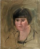 Francisco Bores, "Portrait de Raia", 1929 oli sobre tela 46 x 38 cm.