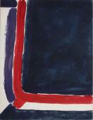 José Guerrero, "Sin título", 1977 gouache son paper 63 x 48 cm.