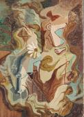 André Masson, 'La Reine-Marguerite', 1926 óleo sobre tela 46,2 x 33 cm