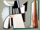 Alberto Magnelli, "Pierres", c.1931 guaix sobre cartró 47 x 62 cm.