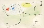 Joan Miró, "Sans titre I", 1964 tinta, aquarel·la i ceres sobre paper 32,5 x 50 cm.