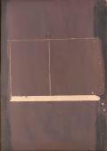 Antoni Tàpies, "Pintura damunt cartró rascat", 1959 tècnica mixta sobre cartró 107 x 75 cm.