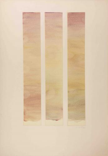 Hernández Pijuan, 'Aquarel·la 3,42' 1978 lápiz y acuarela sobre papel Arches, sobre cartulina 100 x 70 cm
