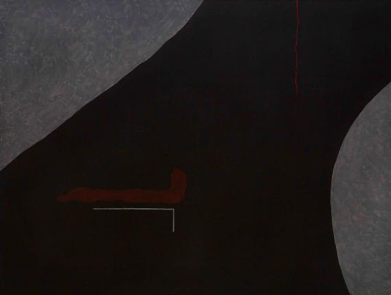 Pic Adrian, "Untitled", 1964 acrylic on canvas 97 x 130 cm
